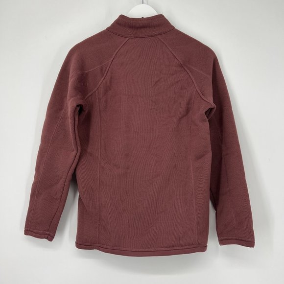 Storm Pack Women's Cozy Fleece Quarter Zip Pullover Sweater Rose Pink Small NWT - Picture 3 of 7